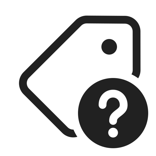 Ic Fluent Tag Question Mark 20 Regular