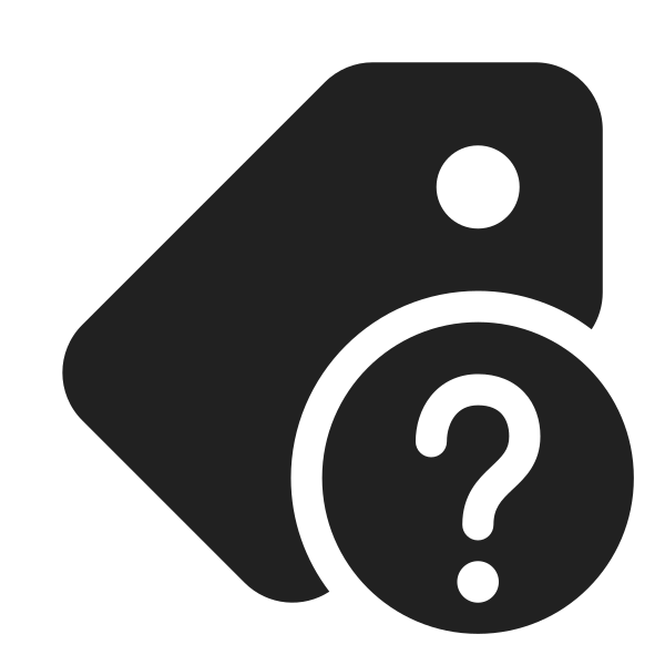 Ic Fluent Tag Question Mark 32 Filled