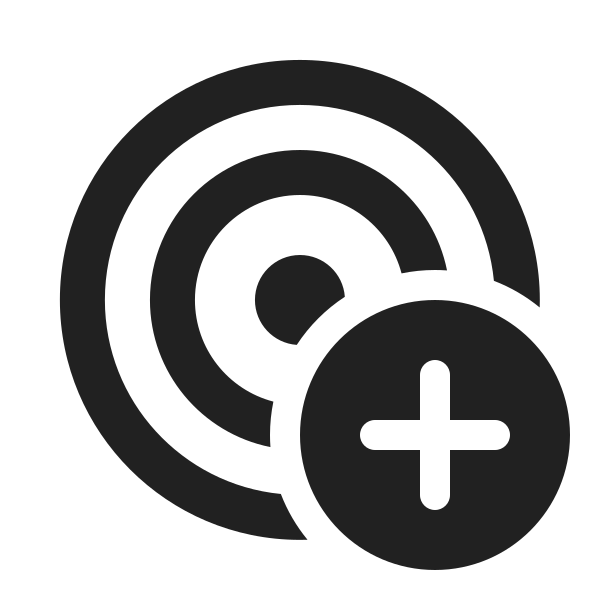 Ic Fluent Target Add 20 Filled