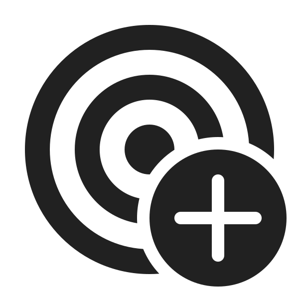 Ic Fluent Target Add 24 Filled