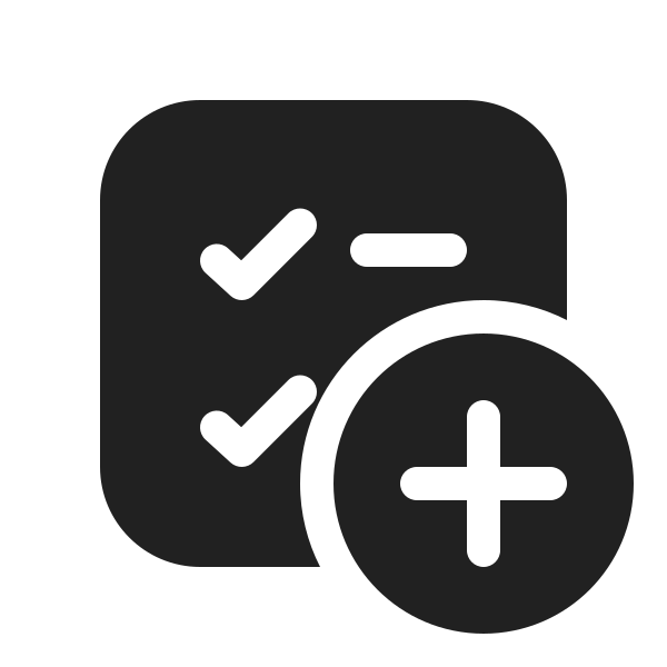 Ic Fluent Task List Square Add 20 Filled