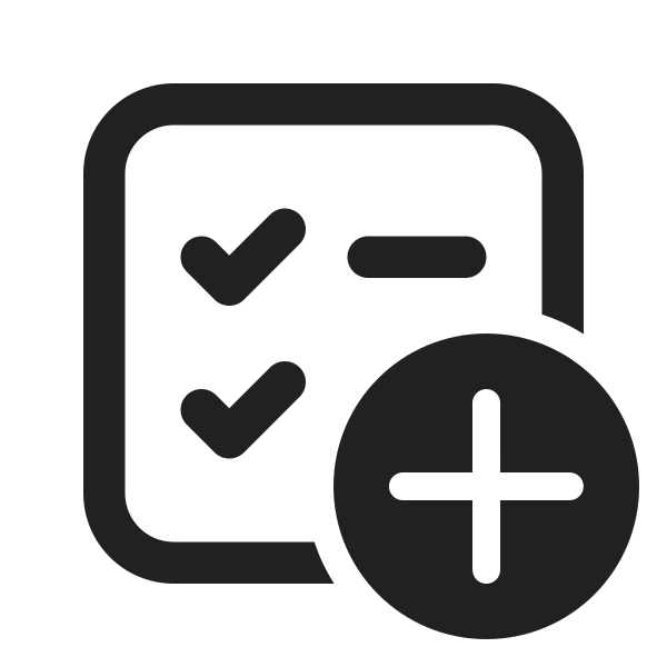 Ic Fluent Task List Square Add 24 Regular