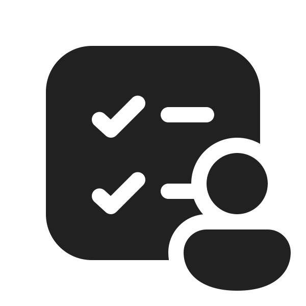 Ic Fluent Task List Square Person 20 Filled
