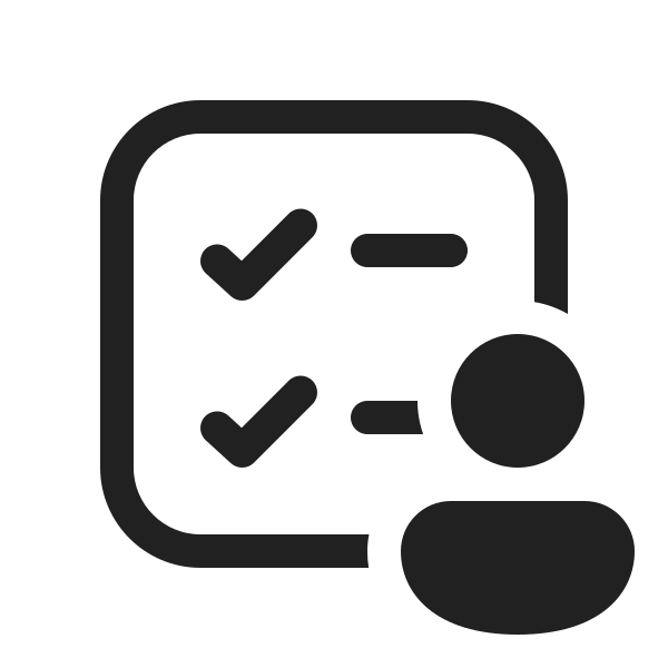 Ic Fluent Task List Square Person 20 Regular
