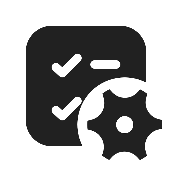 Ic Fluent Task List Square Settings 20 Filled