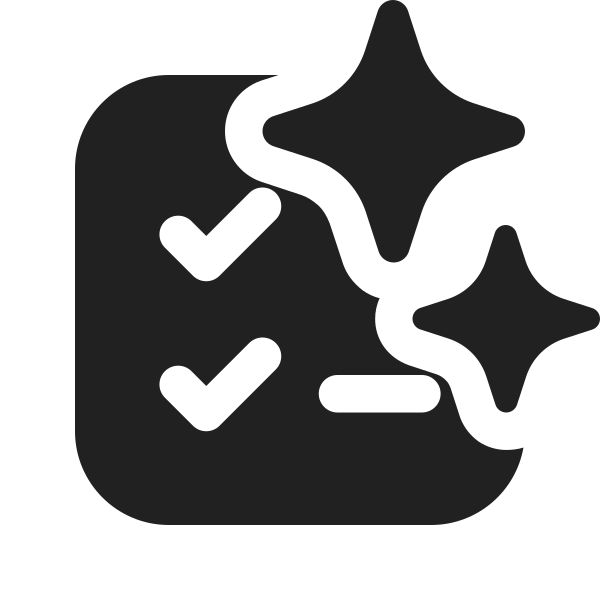 Ic Fluent Task List Square Sparkle 16 Filled