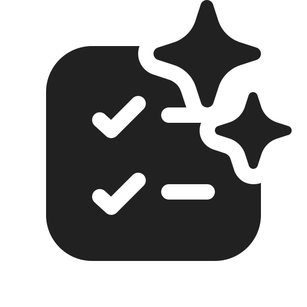 Ic Fluent Task List Square Sparkle 20 Filled