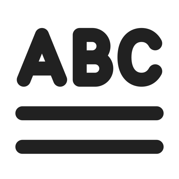 Ic Fluent Text Abc Underline Double 32 Filled