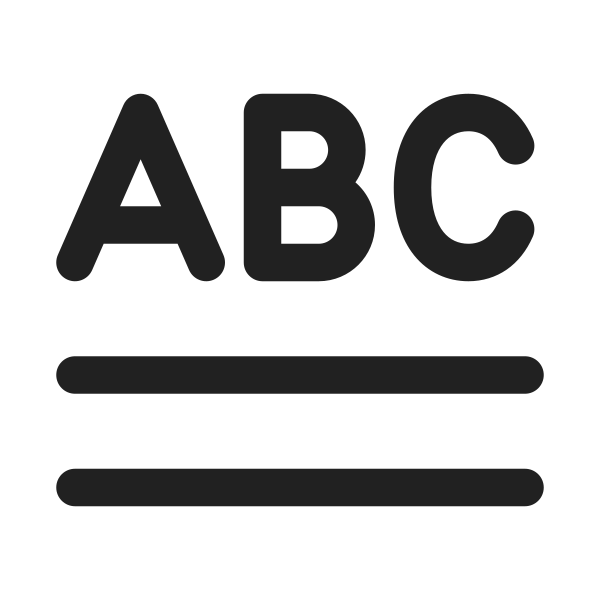 Ic Fluent Text Abc Underline Double 32 Regular