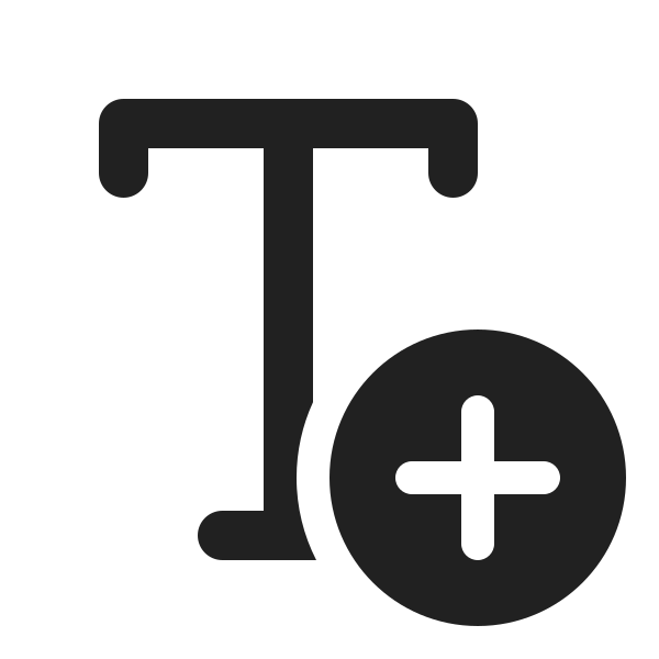 Ic Fluent Text Add 20 Filled