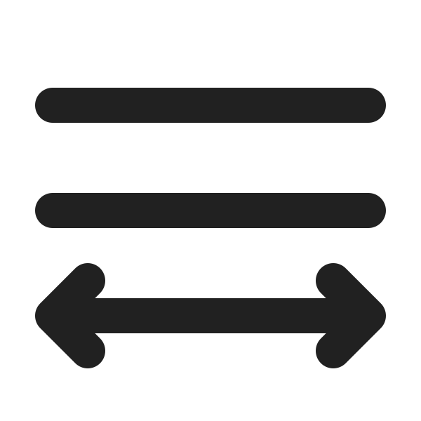 Ic Fluent Text Align Distributed Evenly 24 Filled
