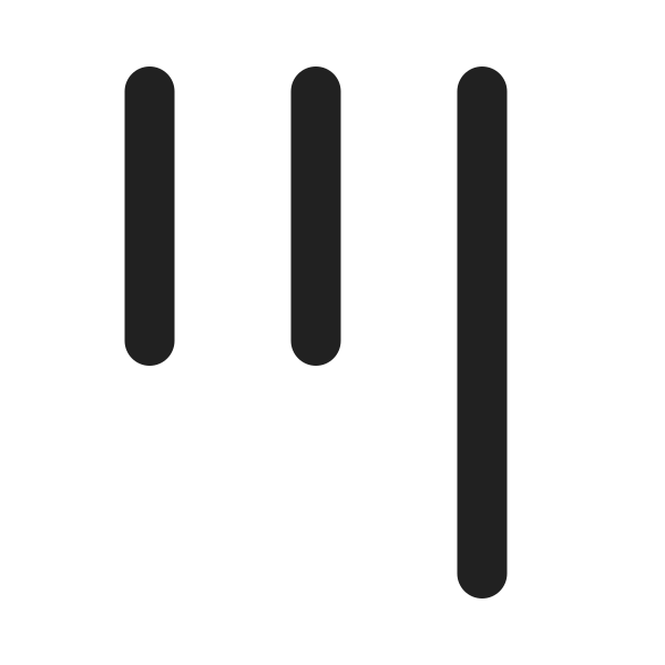 Ic Fluent Text Align Justify Low Rotate 270 20 Filled