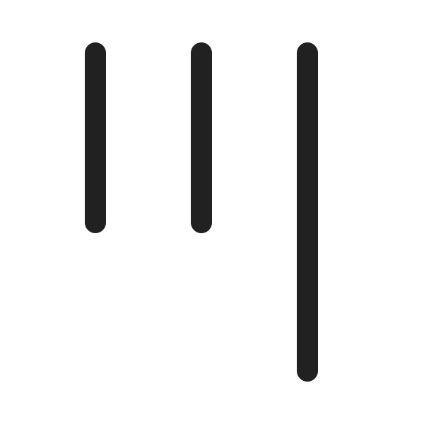 Ic Fluent Text Align Justify Low Rotate 270 20 Regular