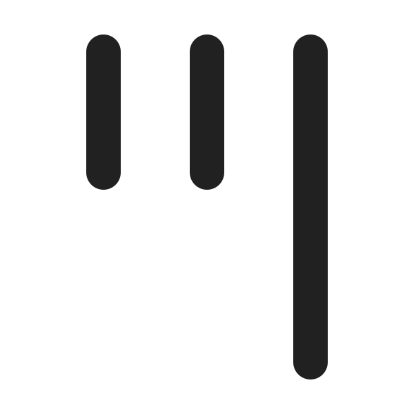 Ic Fluent Text Align Justify Low Rotate 270 24 Filled