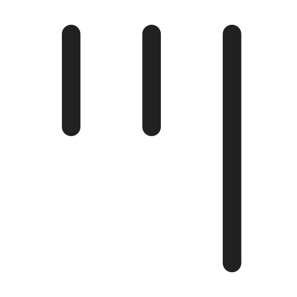 Ic Fluent Text Align Justify Low Rotate 270 24 Regular