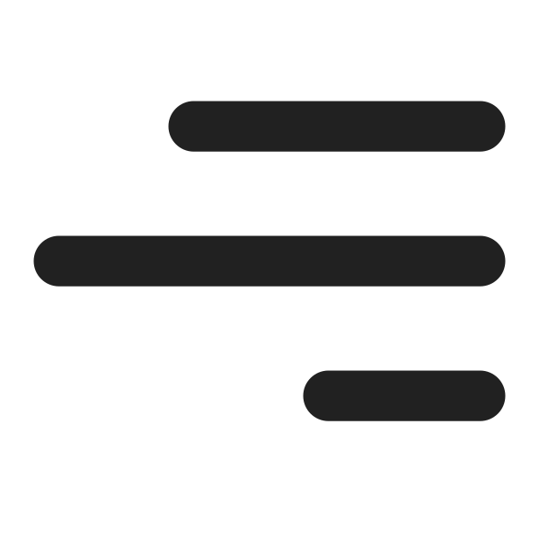 Ic Fluent Text Align Right 16 Filled