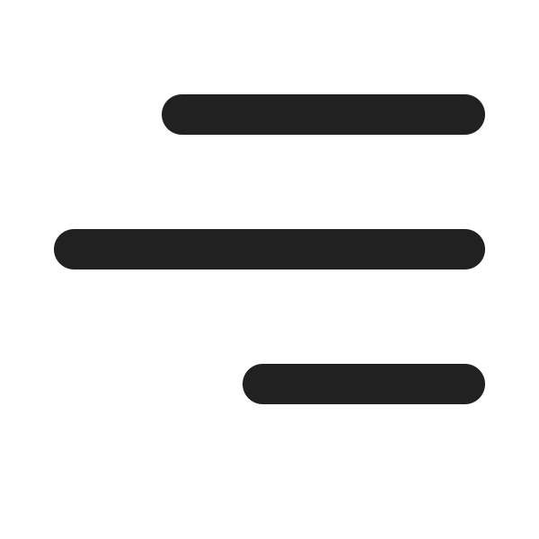 Ic Fluent Text Align Right 20 Filled
