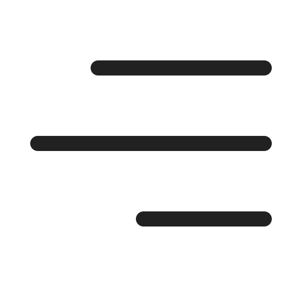 Ic Fluent Text Align Right 20 Regular