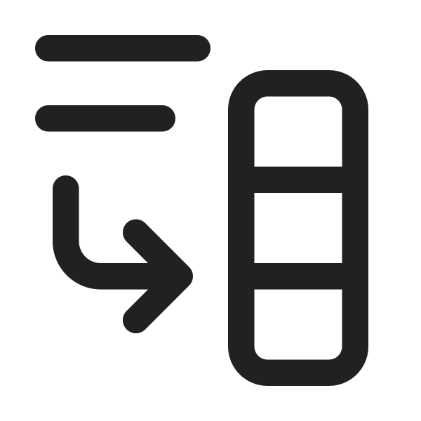 Ic Fluent Text Arrow Down Right Column 24 Regular