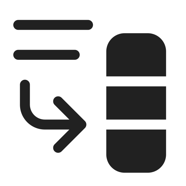Ic Fluent Text Arrow Down Right Column 28 Filled
