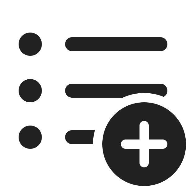 Ic Fluent Text Bullet List Add 20 Filled