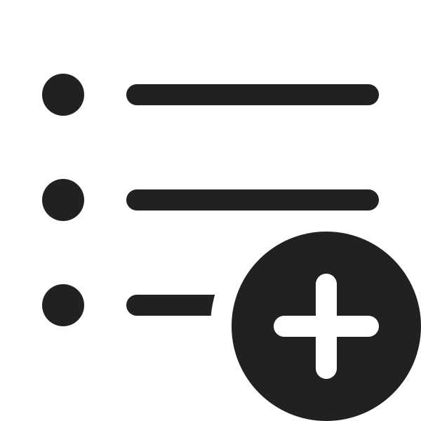 Ic Fluent Text Bullet List Add 20 Regular