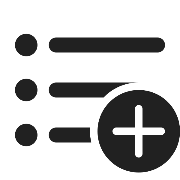 Ic Fluent Text Bullet List Add 24 Filled