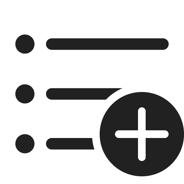 Ic Fluent Text Bullet List Add 24 Regular