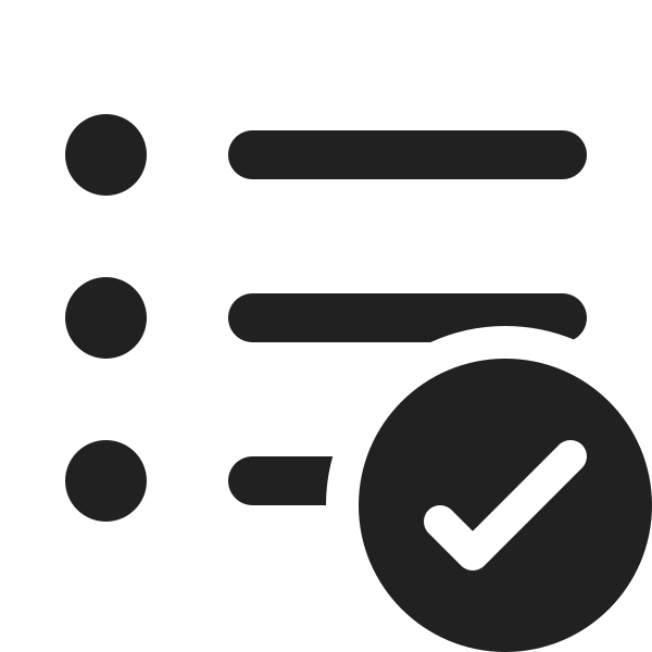 Ic Fluent Text Bullet List Checkmark 20 Filled