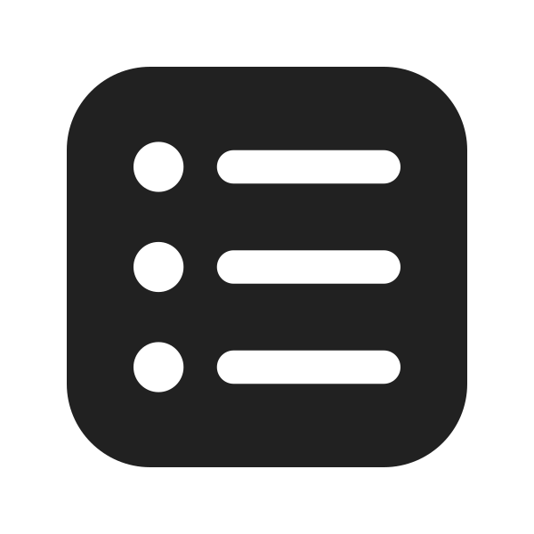 Ic Fluent Text Bullet List Square 16 Filled