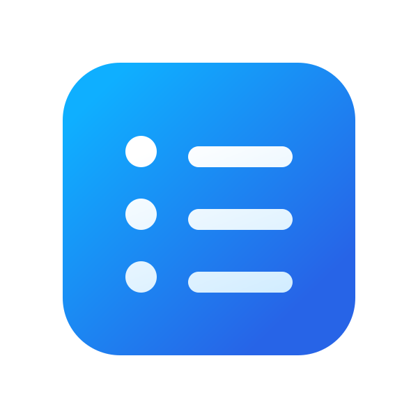 Ic Fluent Text Bullet List Square 20 Color