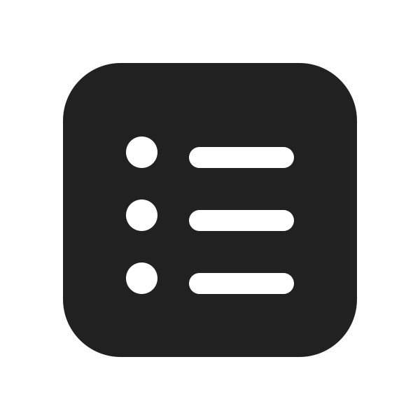 Ic Fluent Text Bullet List Square 20 Filled