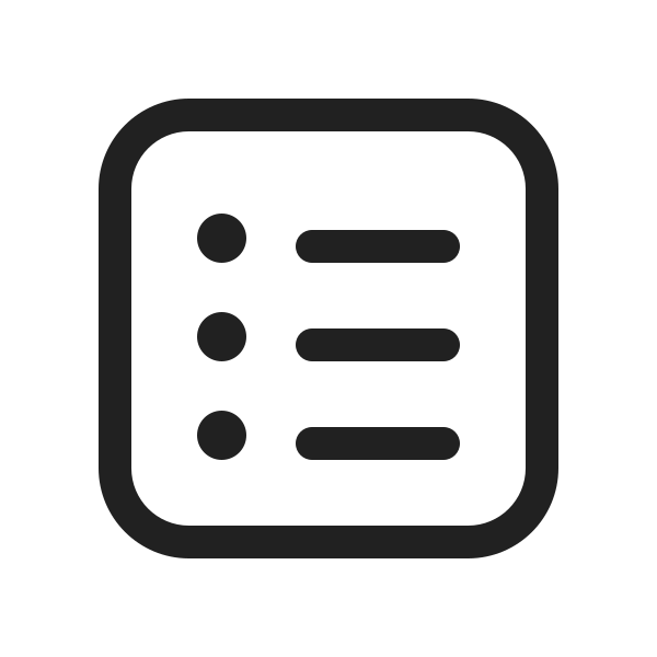 Ic Fluent Text Bullet List Square 20 Regular