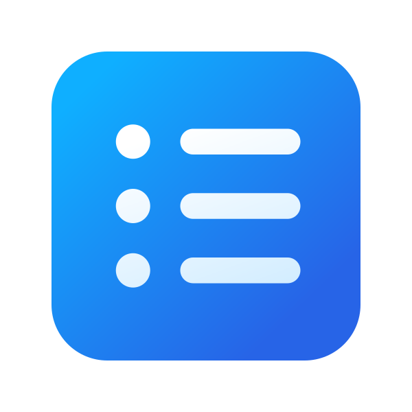 Ic Fluent Text Bullet List Square 24 Color