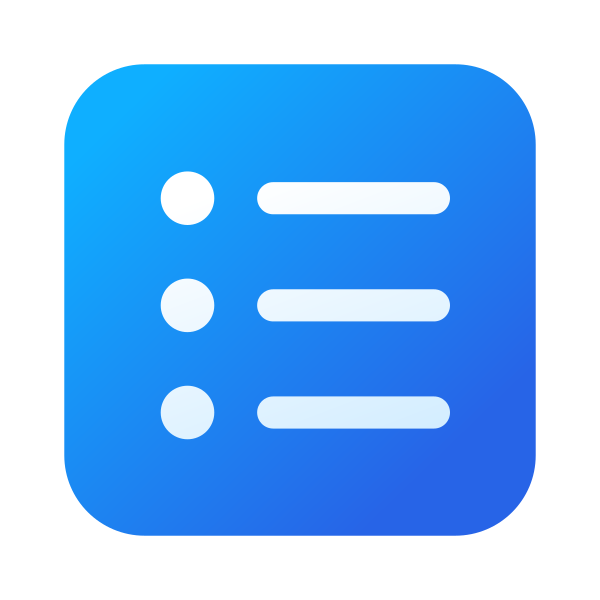 Ic Fluent Text Bullet List Square 28 Color