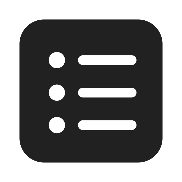 Ic Fluent Text Bullet List Square 28 Filled