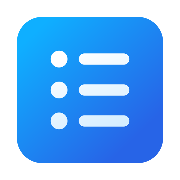 Ic Fluent Text Bullet List Square 32 Color