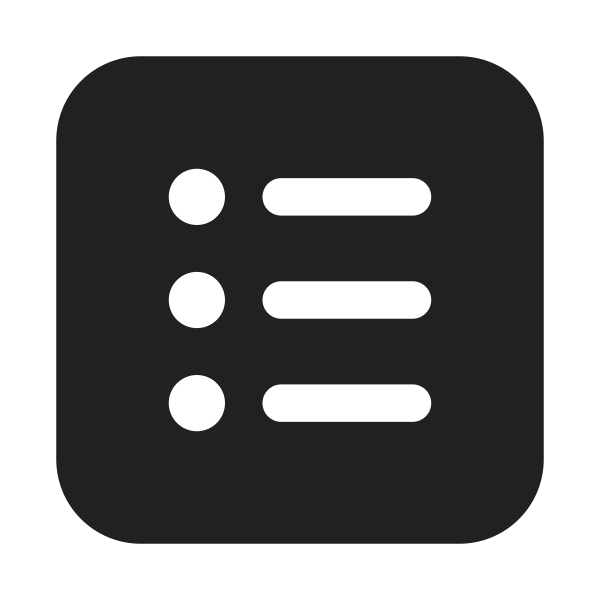Ic Fluent Text Bullet List Square 32 Filled