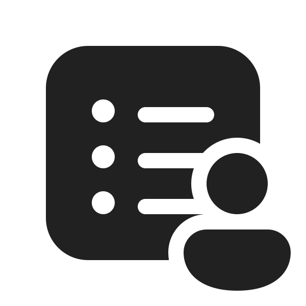 Ic Fluent Text Bullet List Square Person 20 Filled