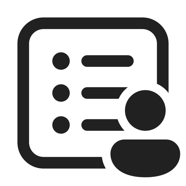 Ic Fluent Text Bullet List Square Person 32 Regular