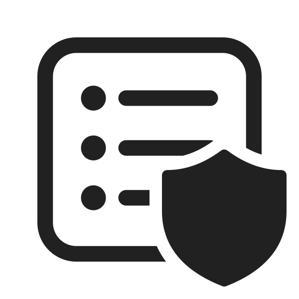 Ic Fluent Text Bullet List Square Shield 48 Regular