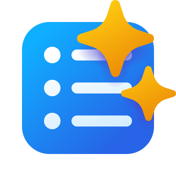Ic Fluent Text Bullet List Square Sparkle 16 Color