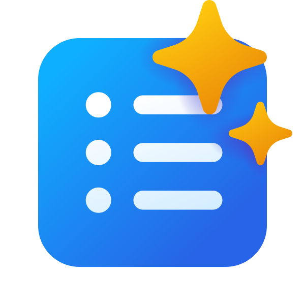 Ic Fluent Text Bullet List Square Sparkle 24 Color