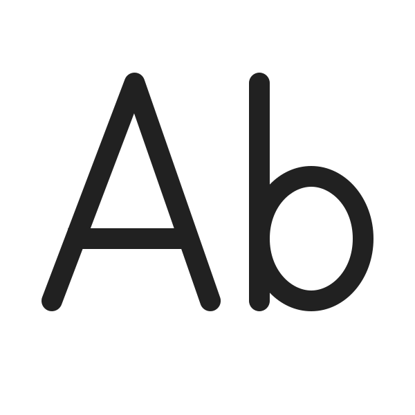 Ic Fluent Text Case Title 20 Regular