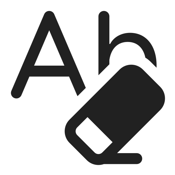 Ic Fluent Text Clear Formatting 16 Filled