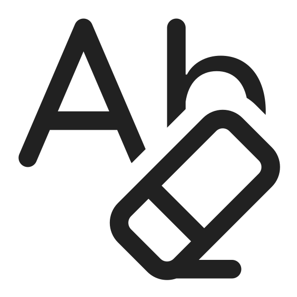 Ic Fluent Text Clear Formatting 16 Regular