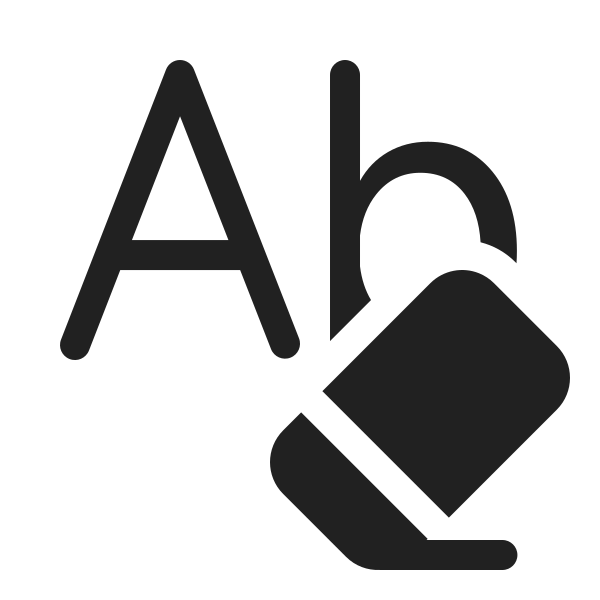 Ic Fluent Text Clear Formatting 20 Filled