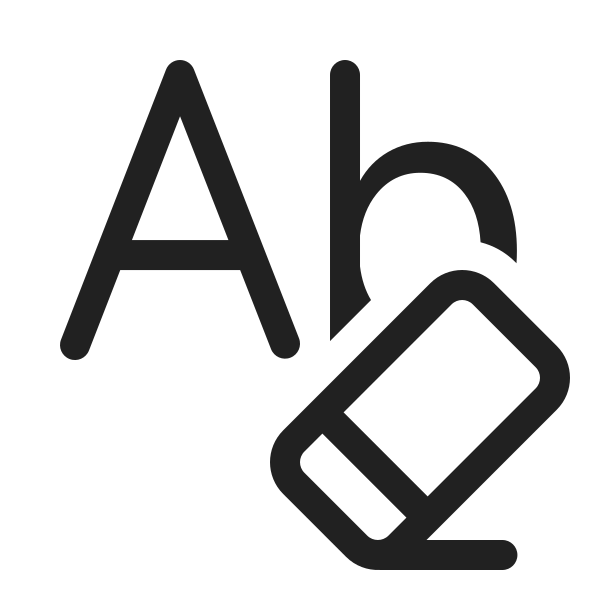 Ic Fluent Text Clear Formatting 20 Regular