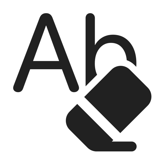 Ic Fluent Text Clear Formatting 24 Filled