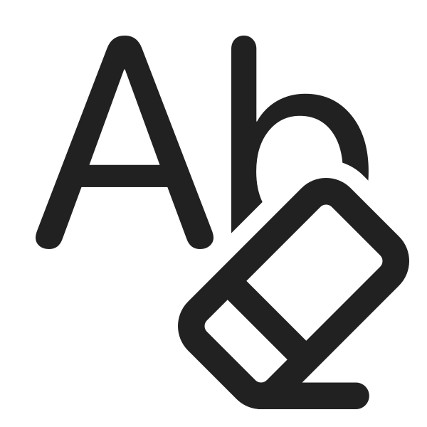 Ic Fluent Text Clear Formatting 24 Regular